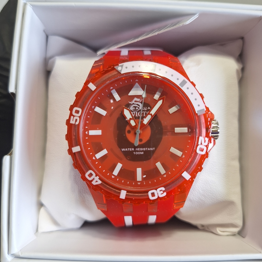 Invicta Subaqua Red Watch with White Details